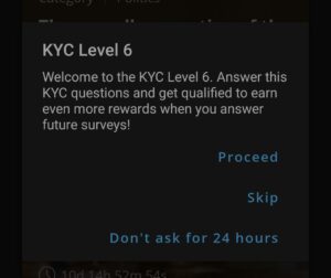 Real research survey kyc level