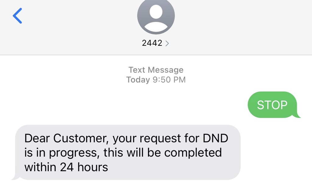 Mtn DND "do not disturb" disable pop up