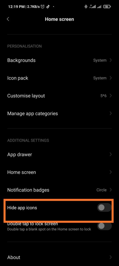 Hide apps on your android phones