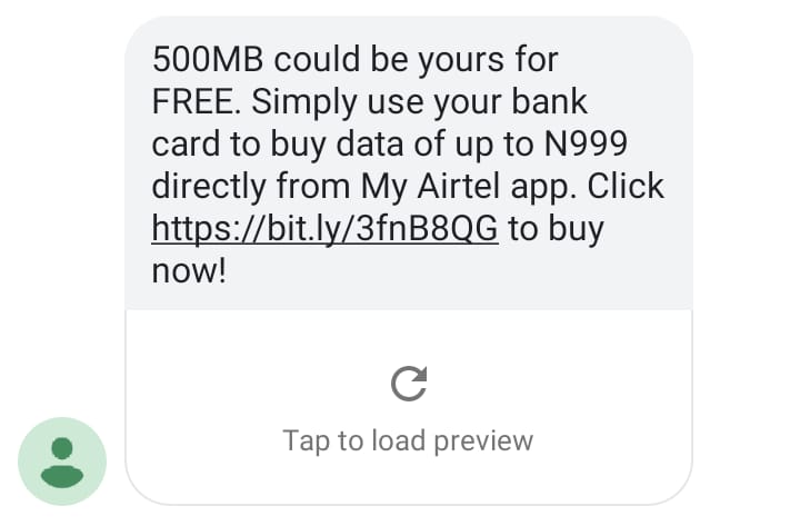 Airtel 500MB Free Data