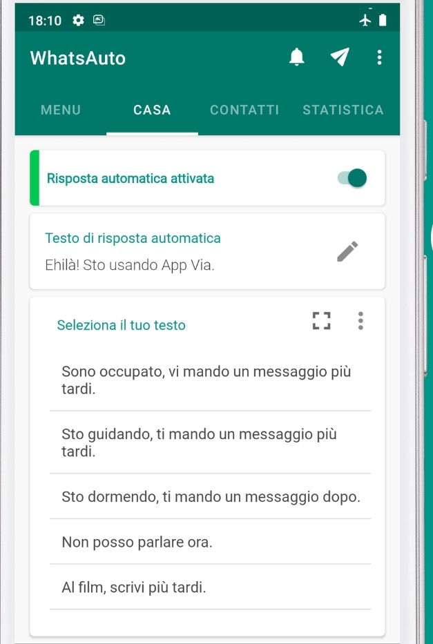 WhatsApp auto reply message using whatsauto
