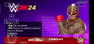 WWE 2k24 PPSSPP highly compressed