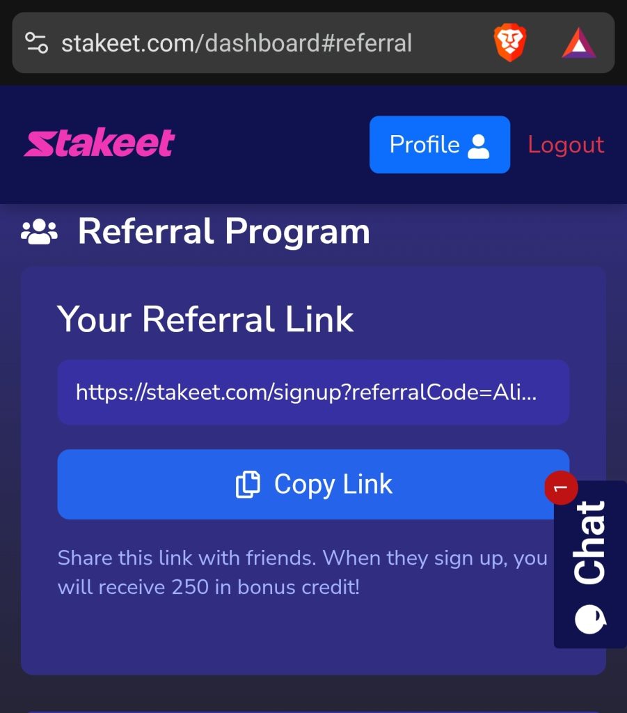Stakeet Referral Program 