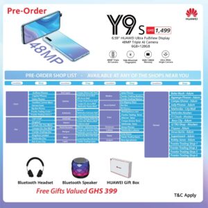 Huawei Y9s pre-order