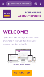 FCMB online Bank welcome