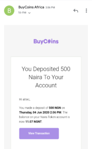 buycoins Africa trade
