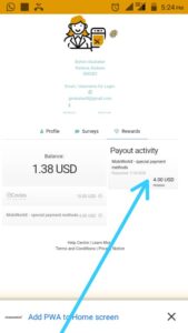 Mobiworkx surveys payment 