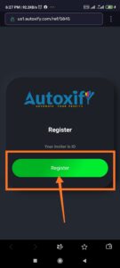Autoxify signup
