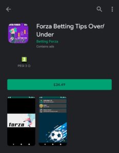 Forza betting tips over/under app price