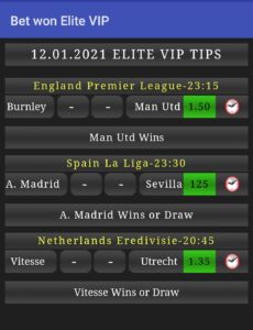 Bet Won Elite Vip Tips Betting Tips