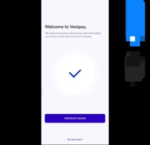 Vestpay registration login page