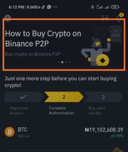 Binance peer-to-peer P2P ways of trading cryptocurrency in Nigeria 