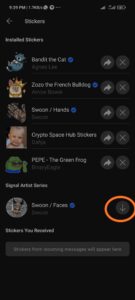 How To Use Stickers In Signal Messenger App