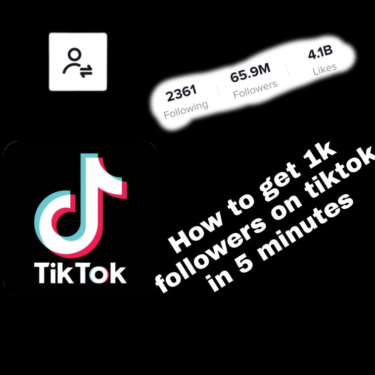 how to get 1k followers on tiktok in 5 minutes