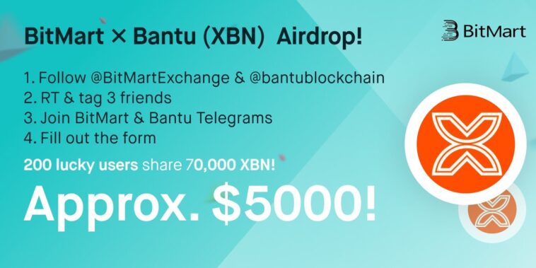 Bantu x Bitmart giveaway