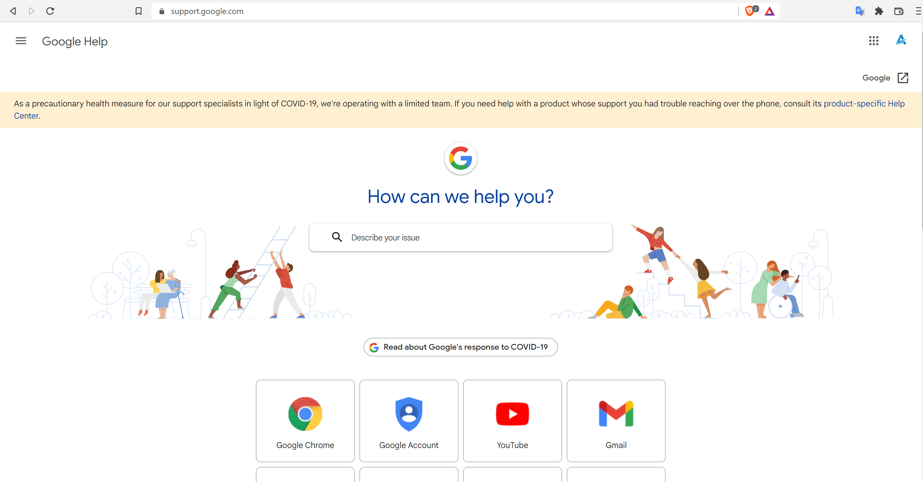 chat with google support