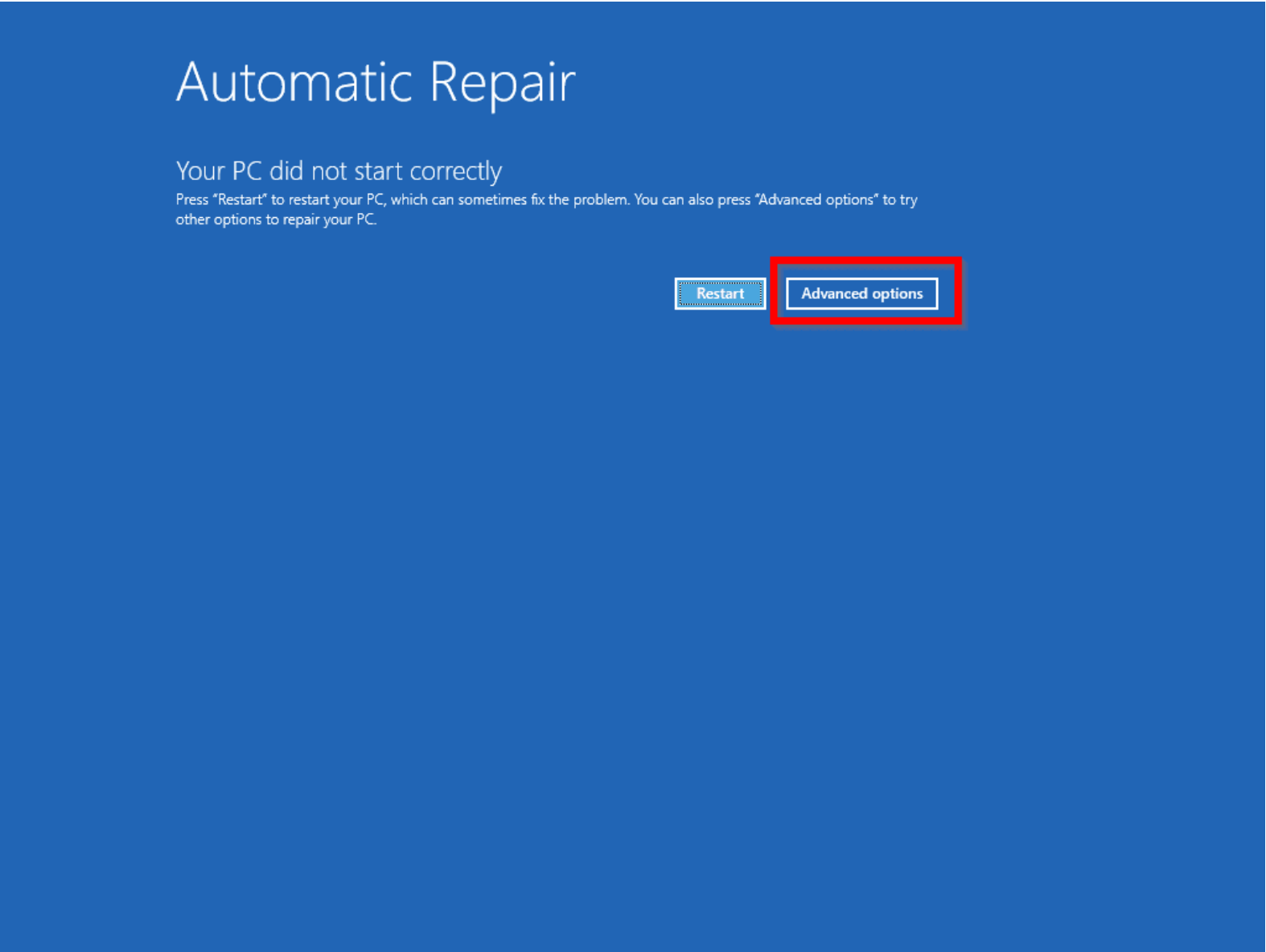 scanning and repairing drive