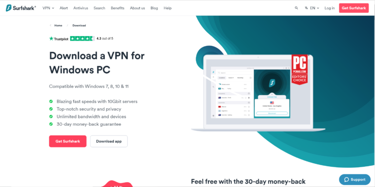 surfshark best windows vpn