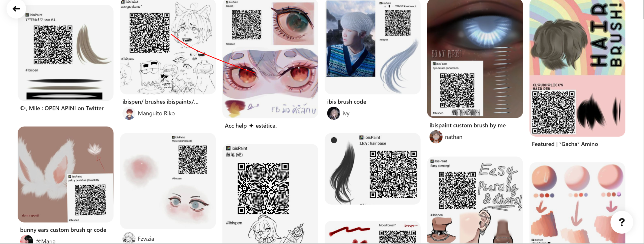Ibis paint x brushes QR code (How To Import & Get QR Codes Ideas) Alitech