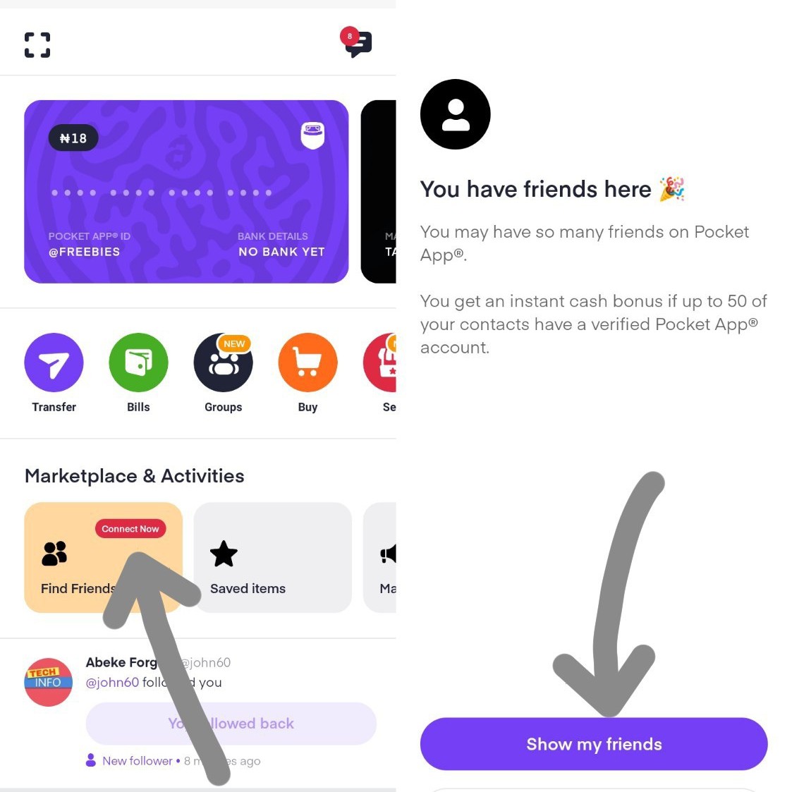 Abeg/Pocket App Bonus How to earn up to 20 from the PocketApp Alitech