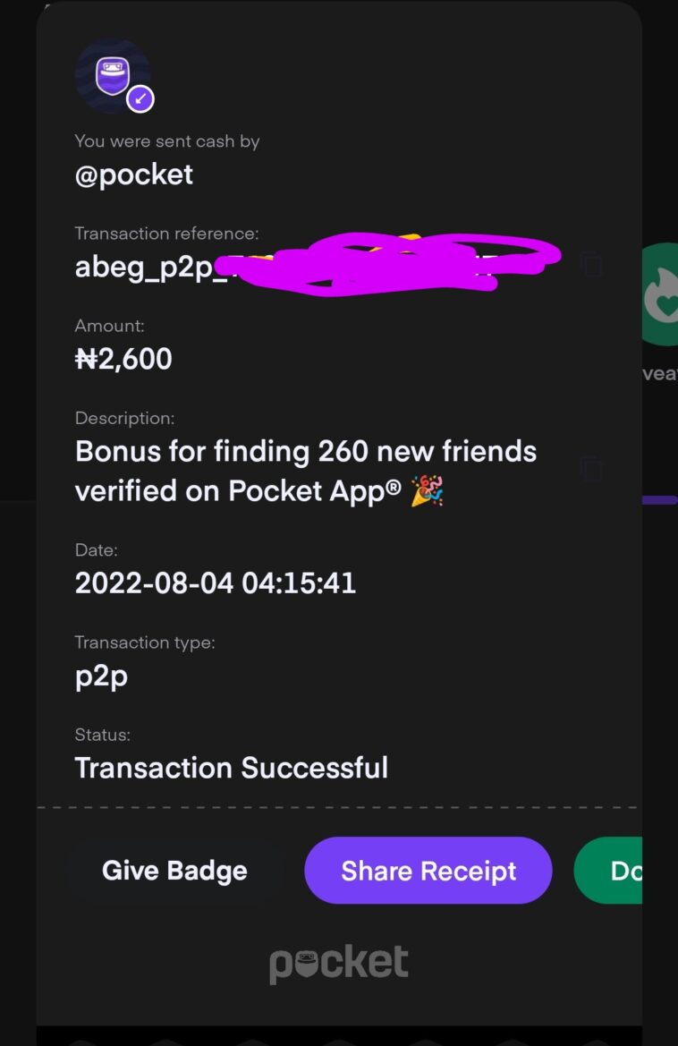 Abeg/Pocket App Bonus How to earn up to 20 from the PocketApp Alitech