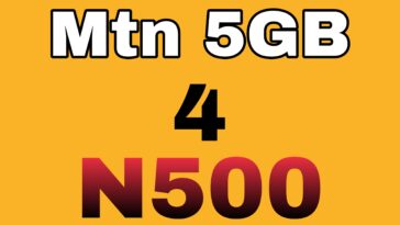 Mtn 5GB For N500