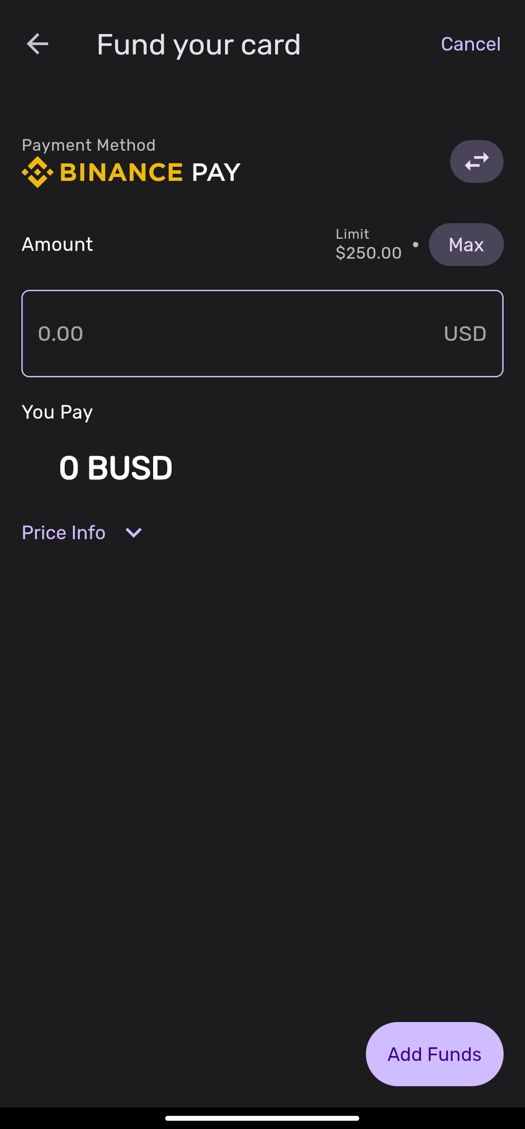 gotok app binance pay page