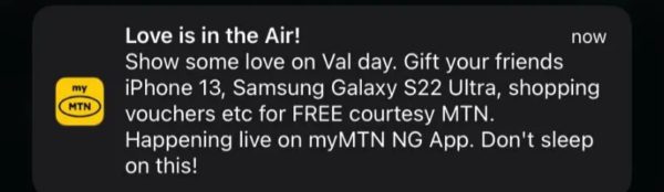 Mtn valentine offer