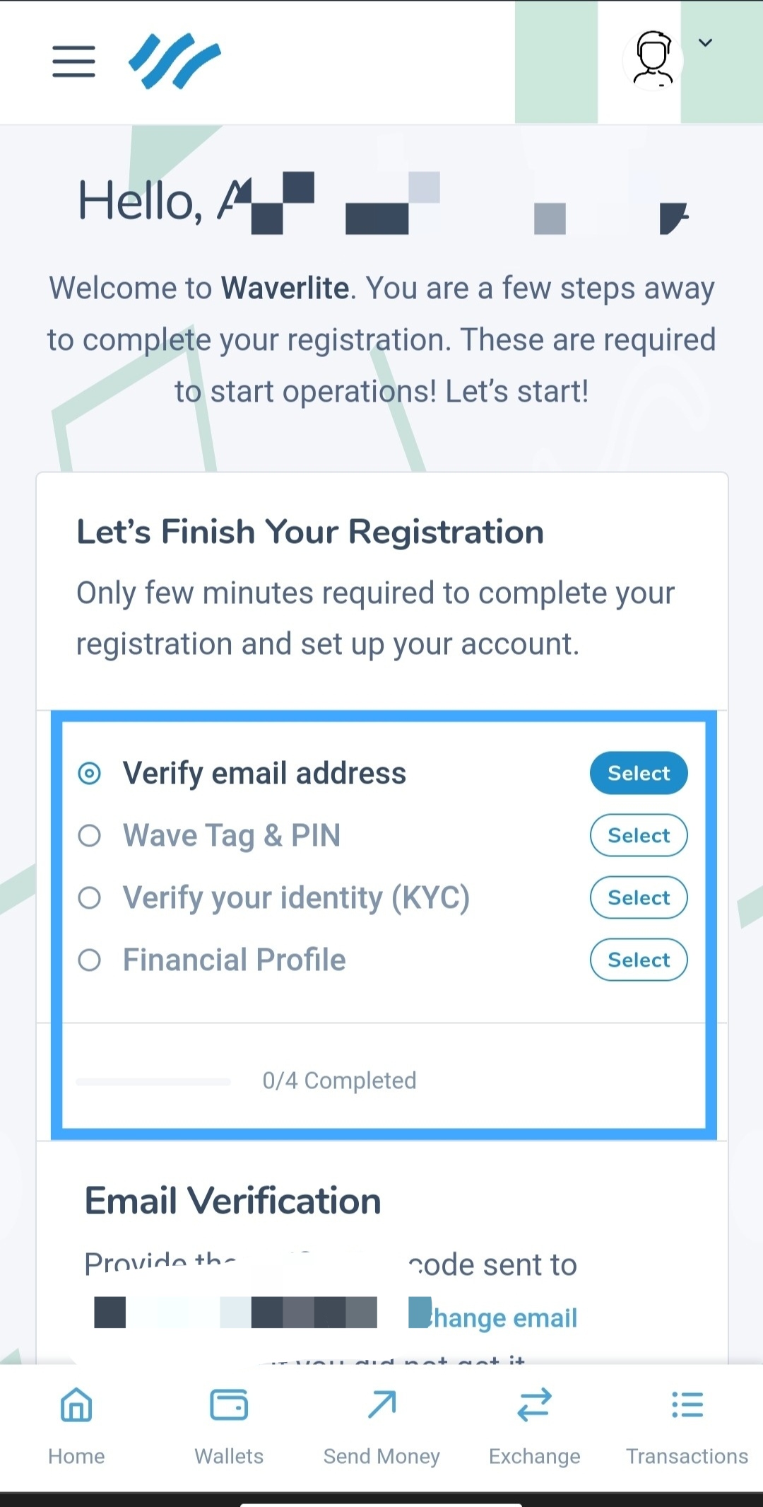 Waverlite Account Verification Process