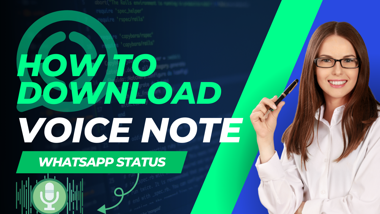 download voice note on WhatsApp status