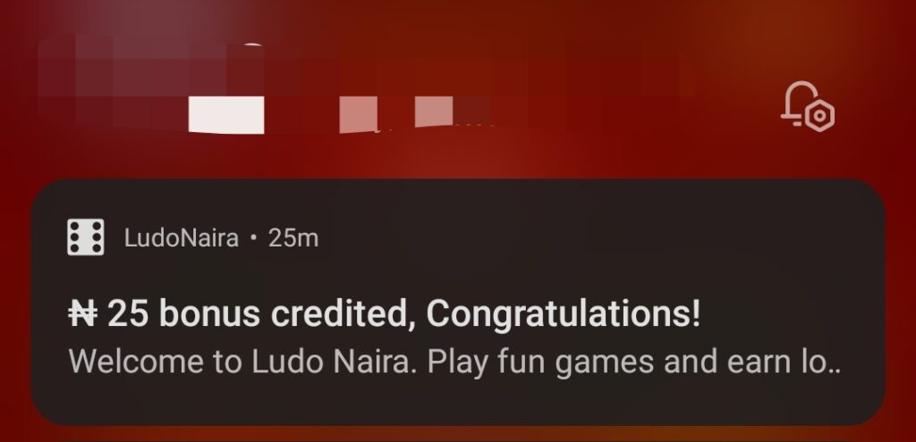 Ludo Naira Registration bonus