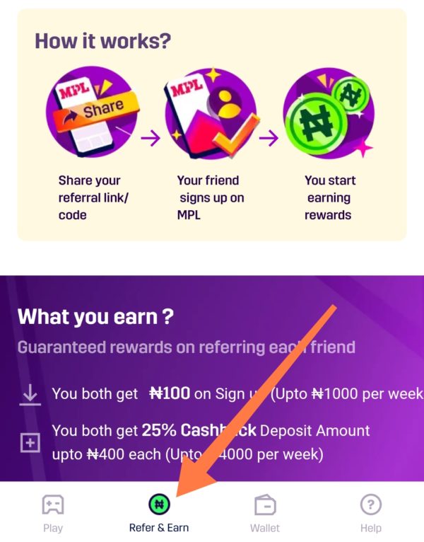 Refer & Earn On Mpl pro