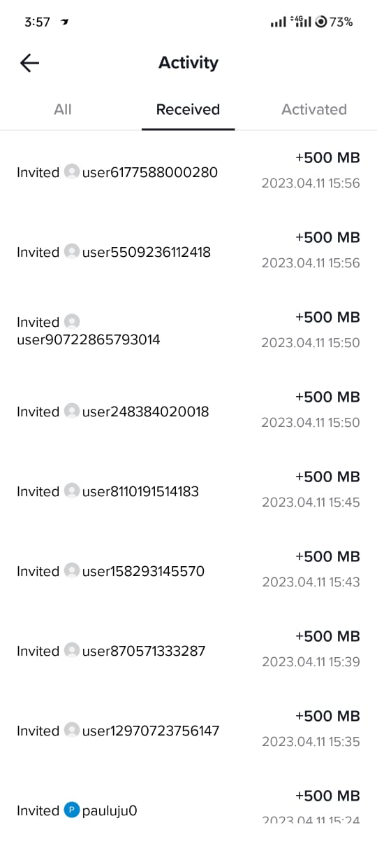 tiktok lite 500MB free data