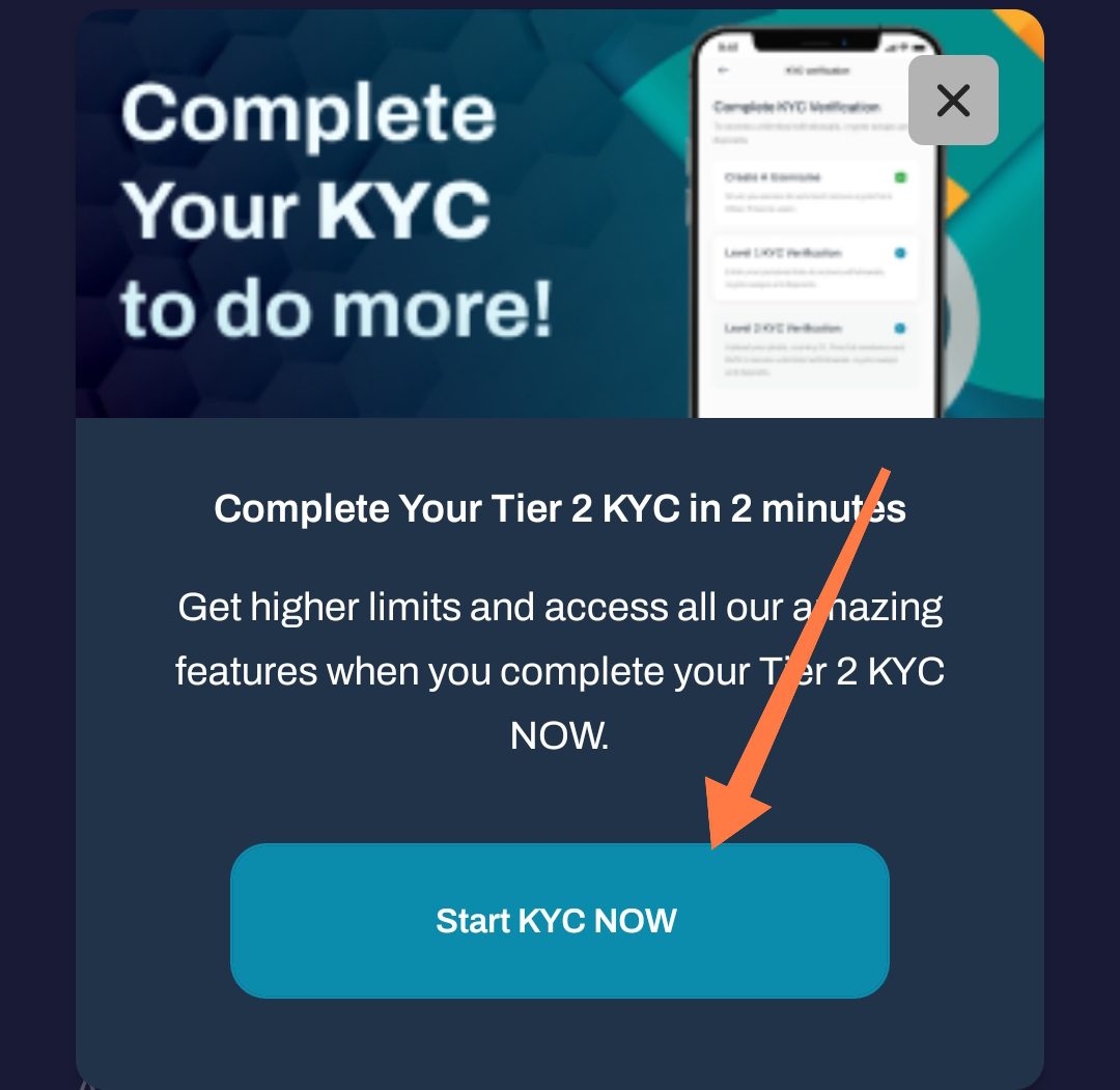 Obiex app sigup kyc