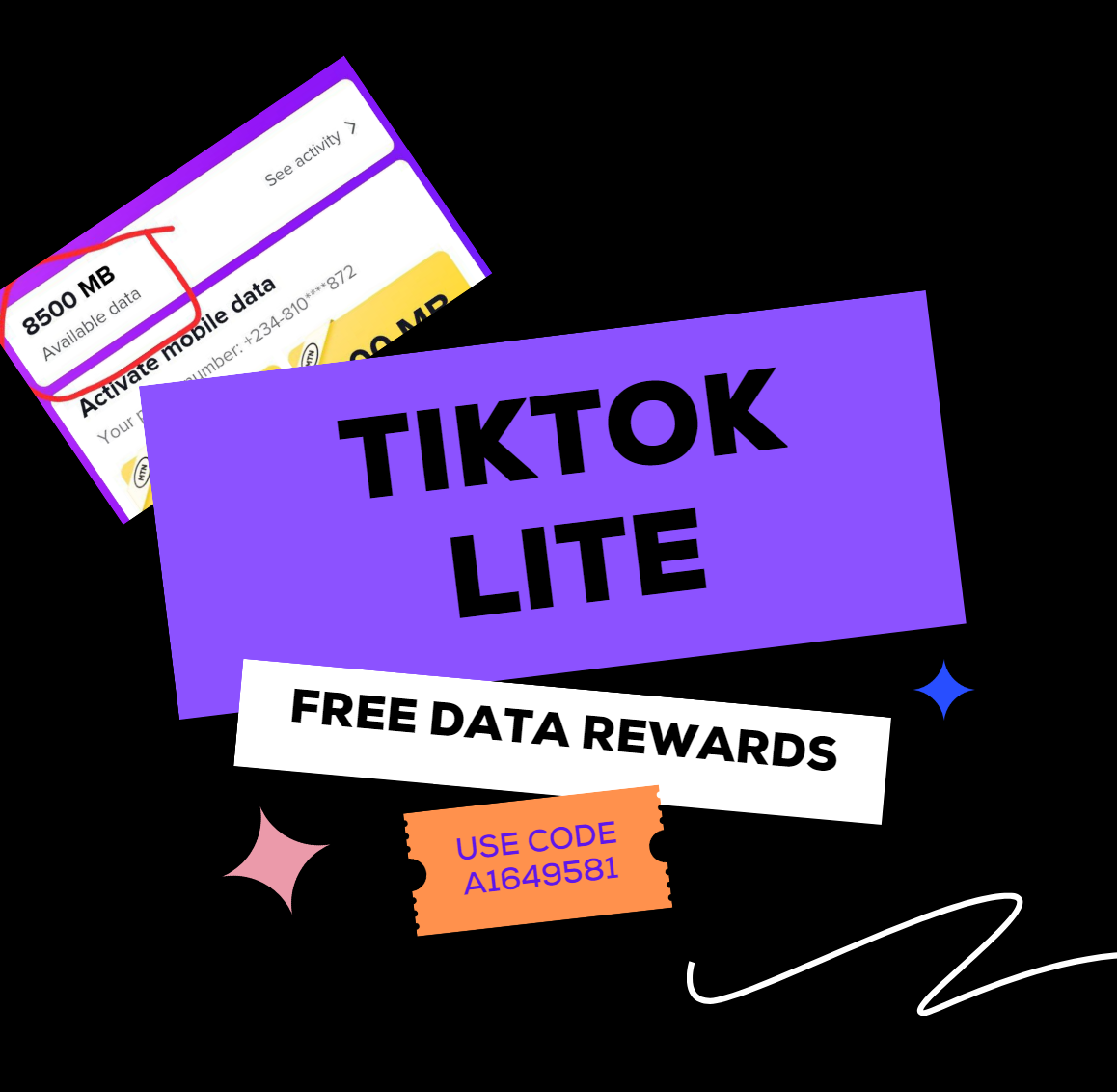 tiktok lite free data rewards