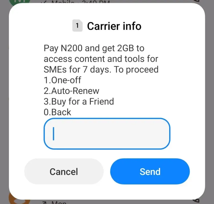 Mtn 2GB For 200 MSME Data