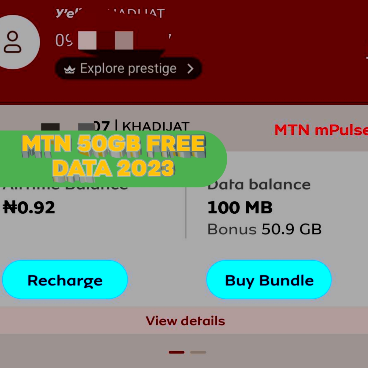 My MTN App Free Data 2023: Get 50GB Free Data