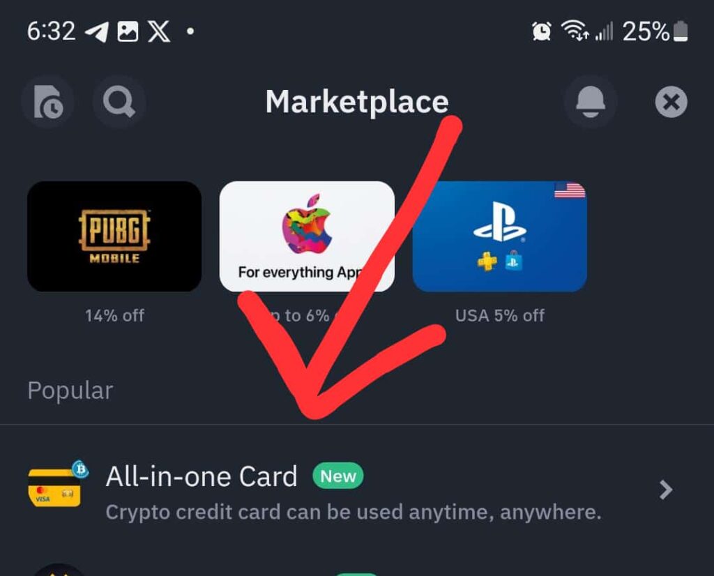 All-in-one Virtual Dollar Card Binance 