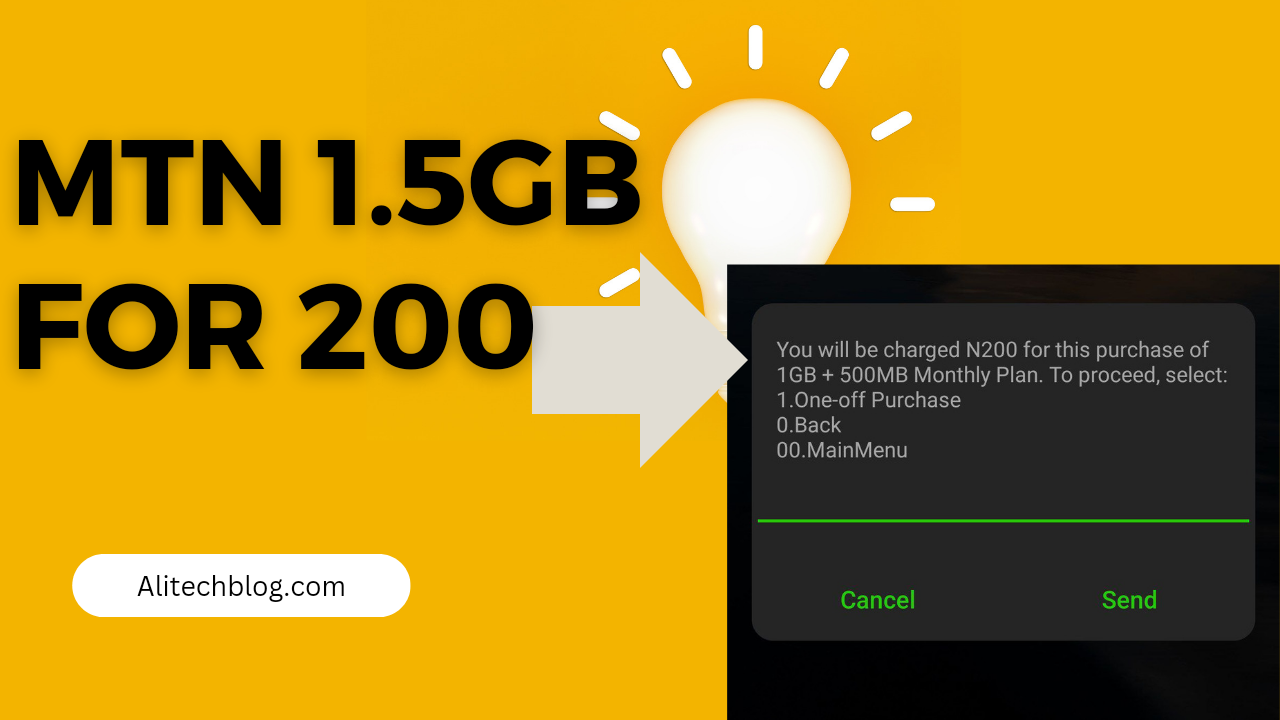 Mtn 1.5GB For 200 2024 Code Valid For 30day's 