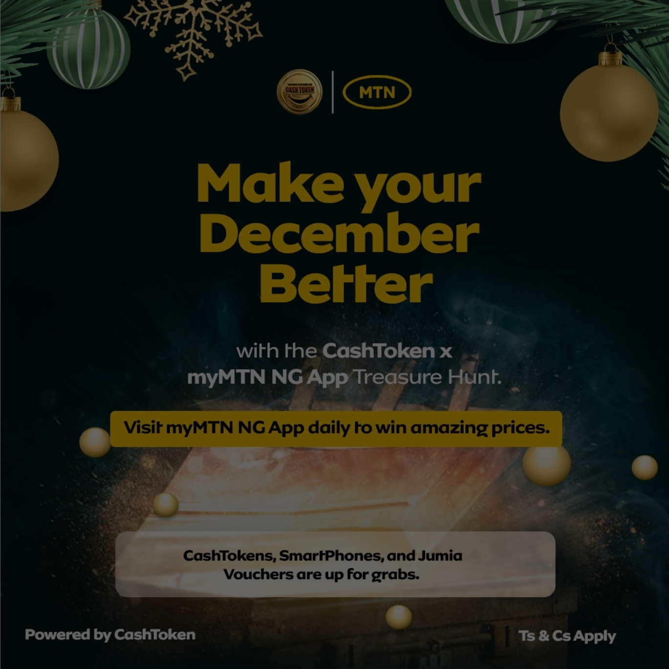 Cashtoken x myMTN Christmas Mtn Treasure Hunt