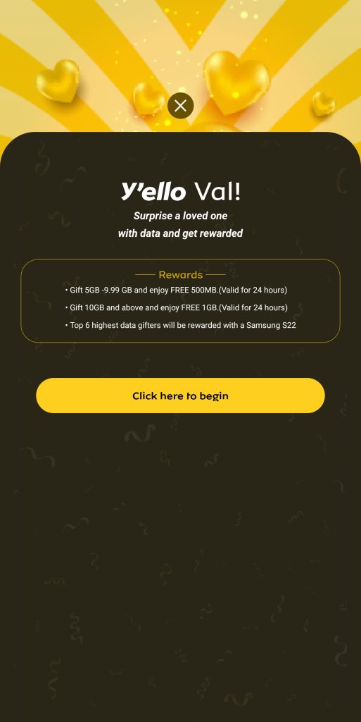 Rewards Setout For The Mtn Y'ello Val!