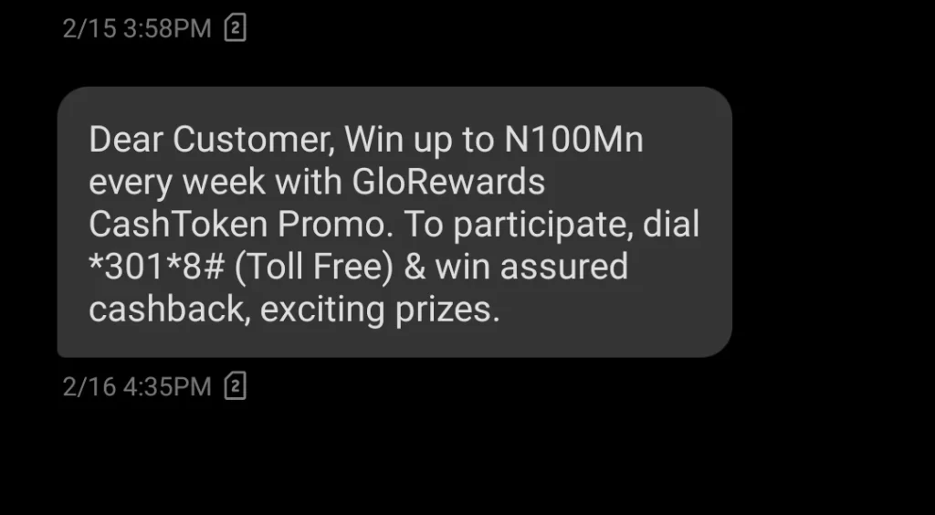 Glo Reward Cash Token