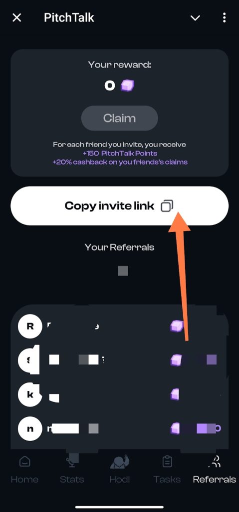 Earn More Points Through Referral