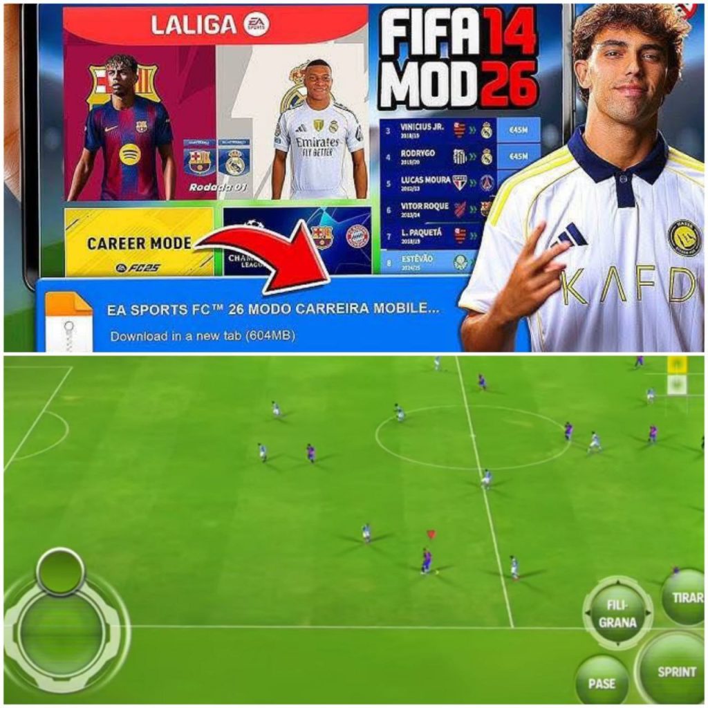 FIFA 14 Mod FIFA 26 [EA Sports FC 26]  Zip File Download 