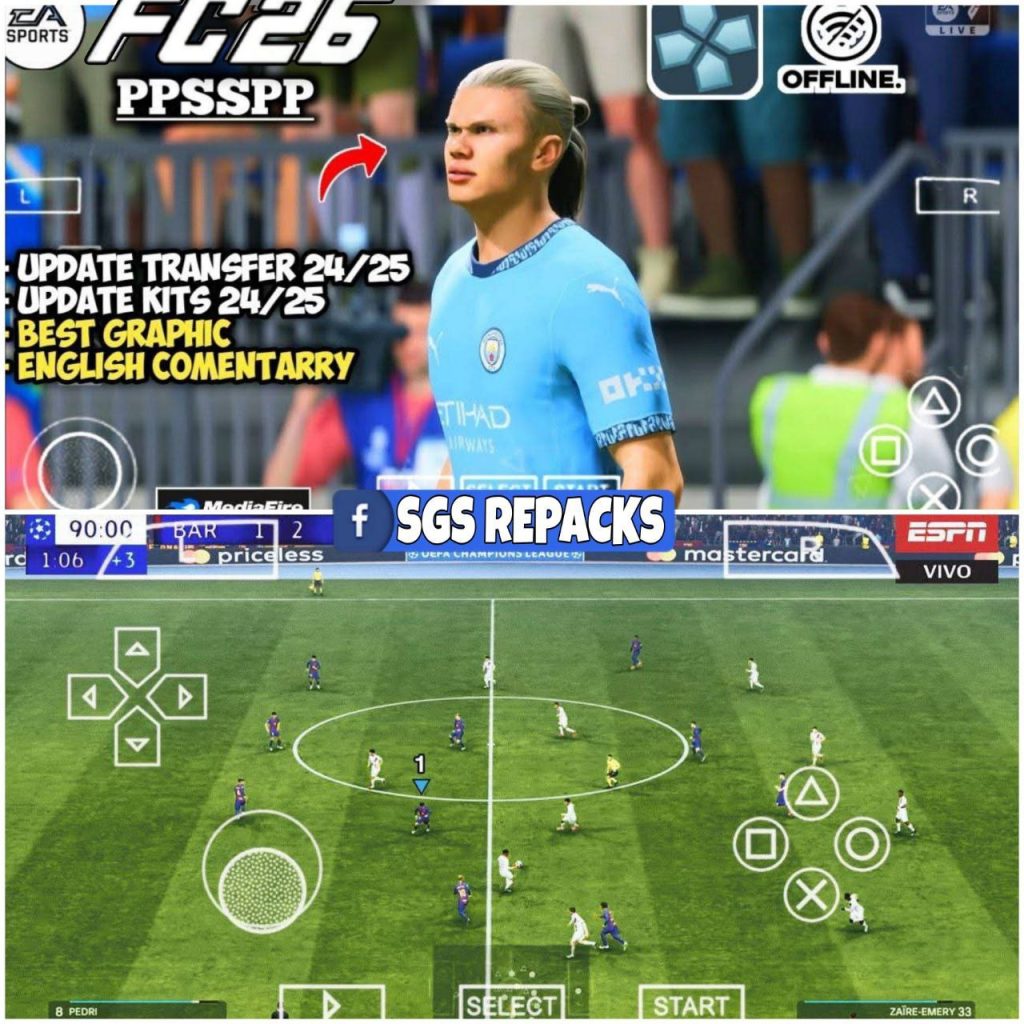 FIFA 2026 PPSSPP Original PS5 Camera Download