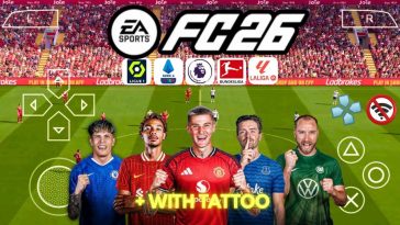 FIFA 2026 PPSSPP Original PS5 Camera Download, EA Sports FC