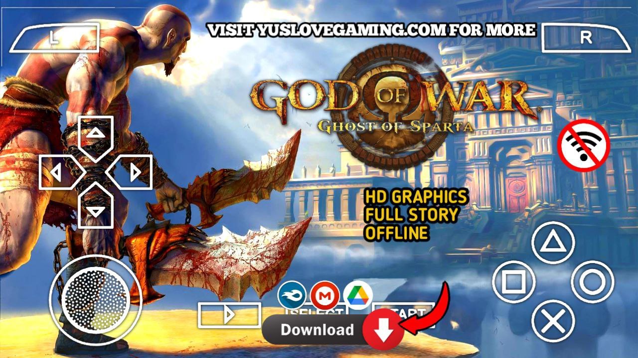 God of War: Chains of Olympus PPSSPP HD Texture Pack + 60FPS Patch