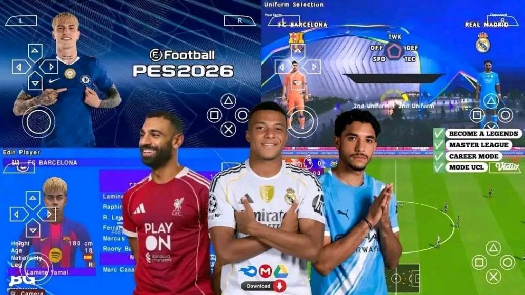 eFtooball Pes 2026 PPSSPP