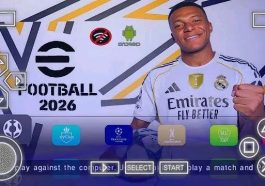 Download eFtooball Pes 2026 PPSSPP PS5 Camera Offline