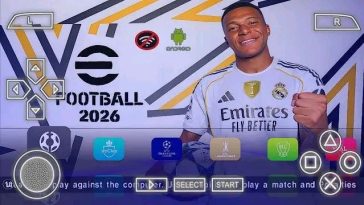Download eFtooball Pes 2026 PPSSPP PS5 Camera Offline